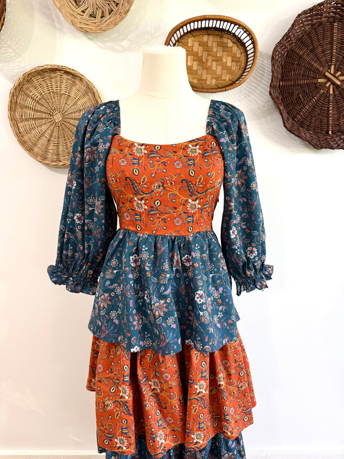The Hazel Floral Tiered Ruffle Maxi Dress