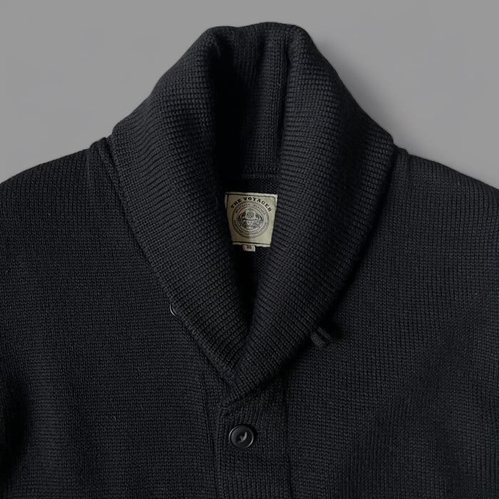THE VOYAGER CARDIGAN - BLACK