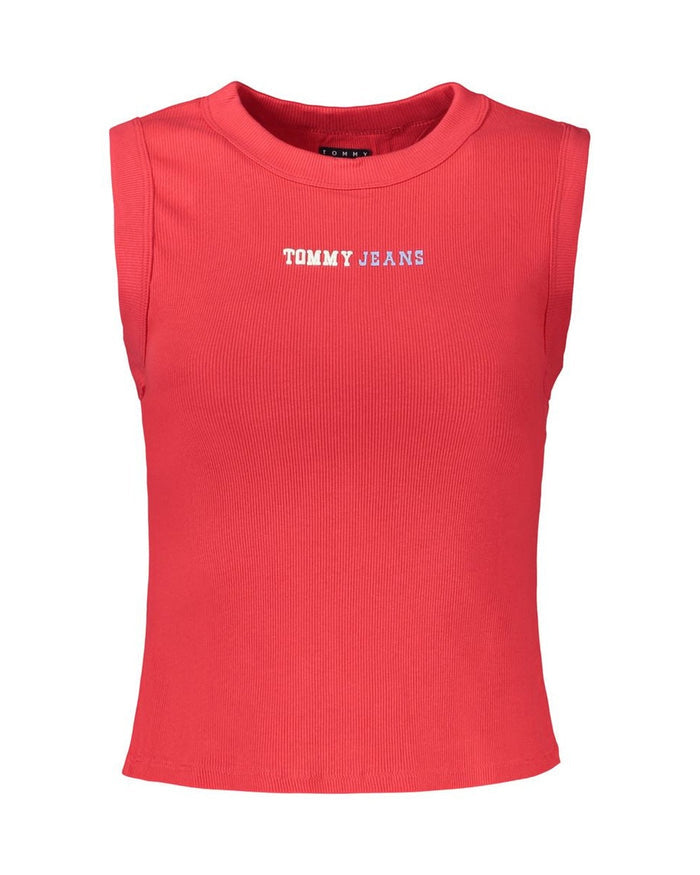 Tommy Hilfiger Red Cotton Women's Tank