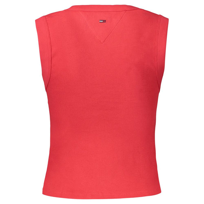 Tommy Hilfiger Red Cotton Women's Tank