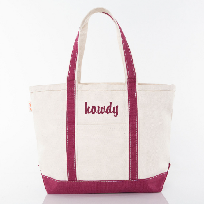 Tote Maroon Medium Classic