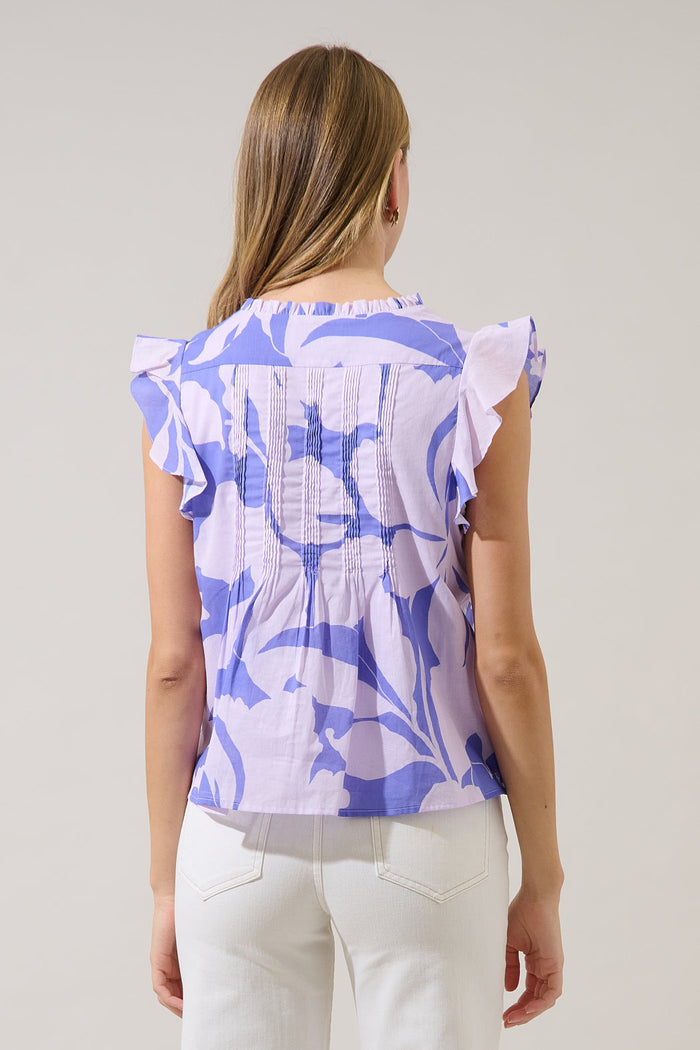 Tracy Pleated Top Nataly Floral
