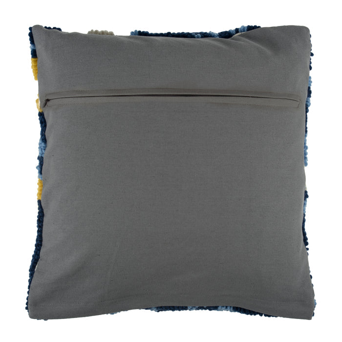 Trimits Punch Needle Kit Cushion: Modern Floral, 36x36cm, Includes Punch Needle Tool, Yarn, Fabric, Cushion Back, Instructions in Engli...