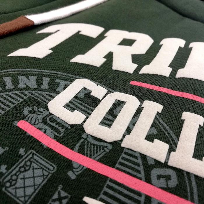 Trinity College Dublin 1592 Crossover Neck Midnight Green