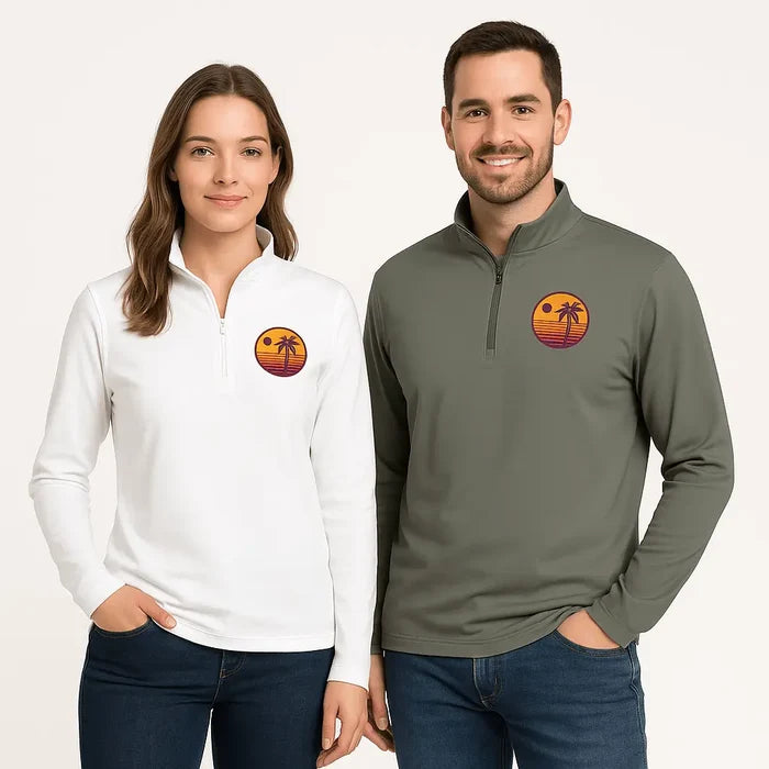 Unisex Quarter-Zip Pullover – Beach-Ready Comfort