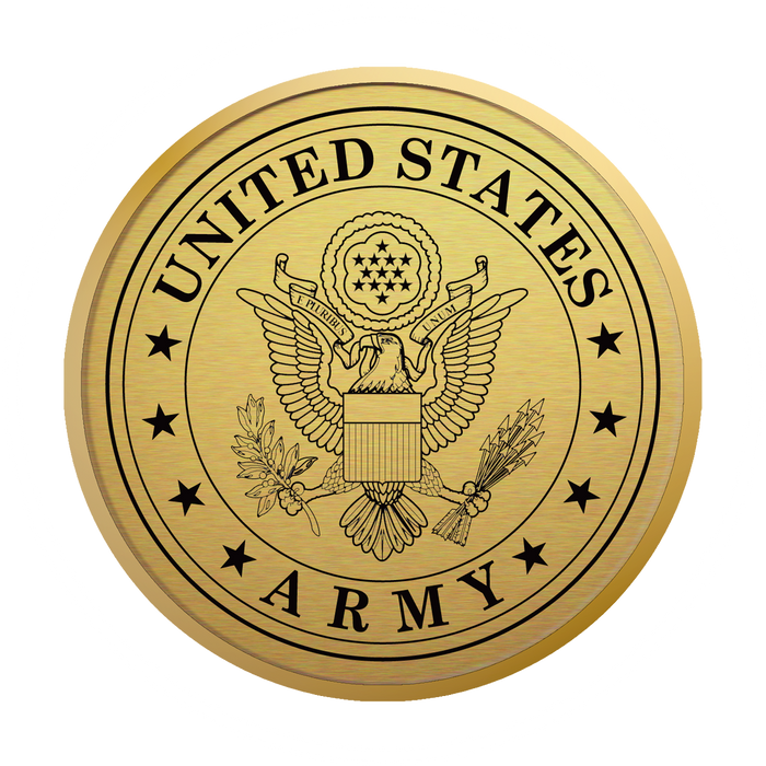United States Army Gold Engraved Hampshire Certificate Frame (Vertical)*