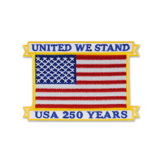 United We Stand USA 250 Years Flag Patch