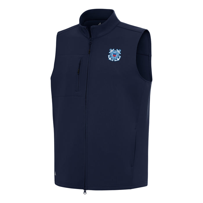 U.S. Coast Guard Men's Demand Full Zip Vest (Navy)*