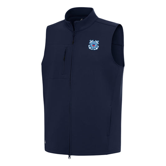 U.S. Coast Guard Men's Demand Full Zip Vest (Navy)*