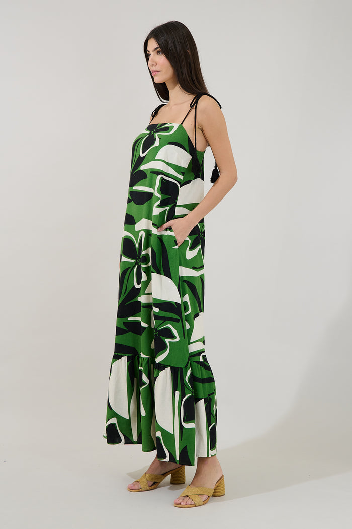Veth Shift Maxi Dress Rainforest