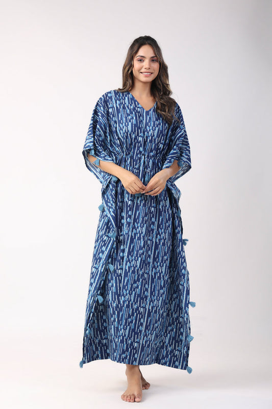 Vibrant Voyage Cotton Kaftan