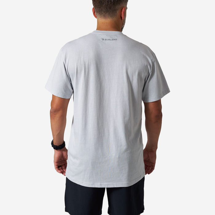 Vintage Washed Tee - PRAY - Light Grey