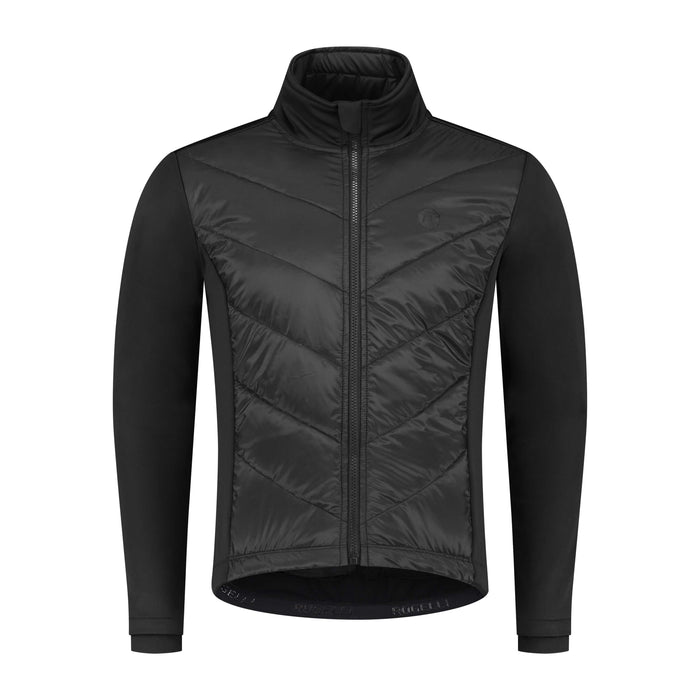Rogelli Wadded II fietsjack heren zwart voorkant.