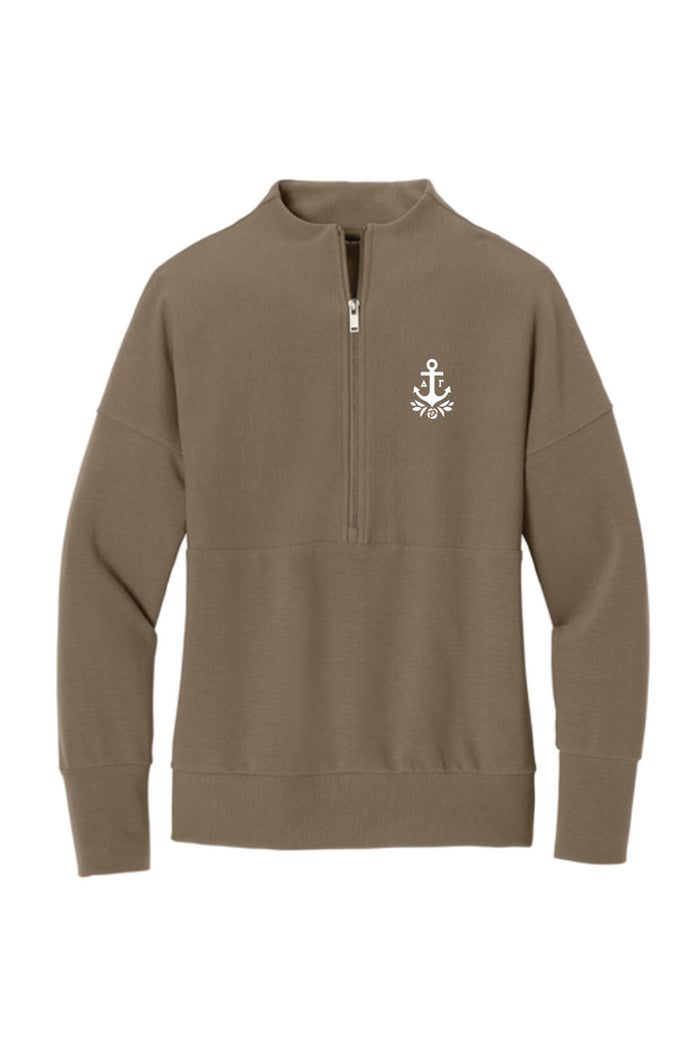 Warm Taupe 1/4 Zip - Hannah's Closet - The Official Boutique for Delta Gamma