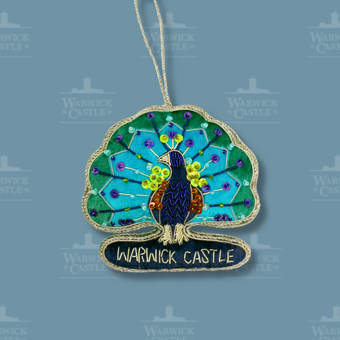 Warwick Castle Peacock Ornament