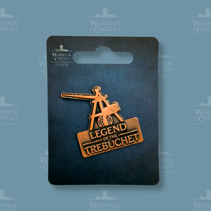 Warwick Castle trebuchet pin badge