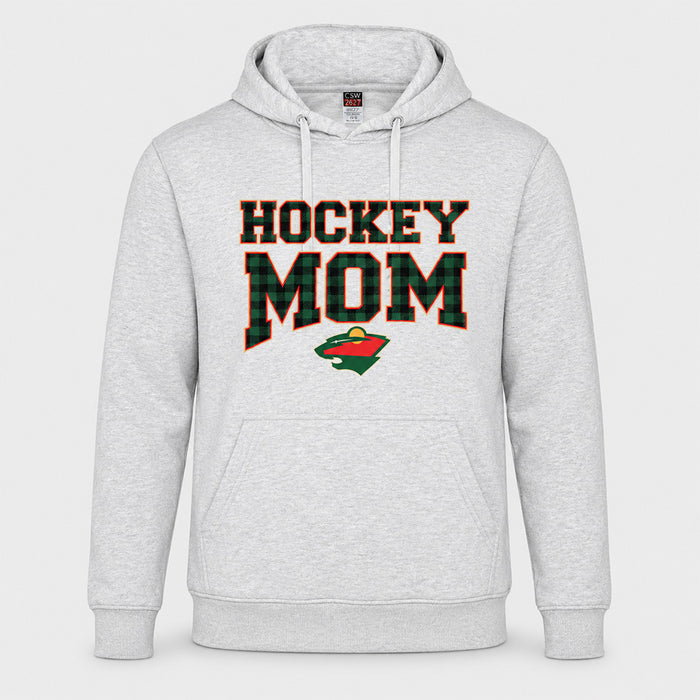 WILD MOM HOODIE PLAID