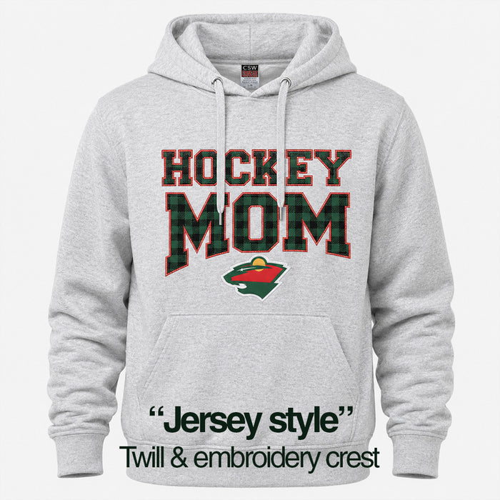 WILD MOM HOODIE PLAID