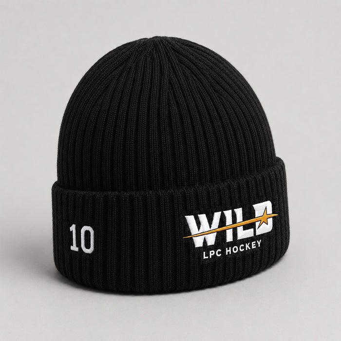 WILD RIBBED TOQUE - BLACK