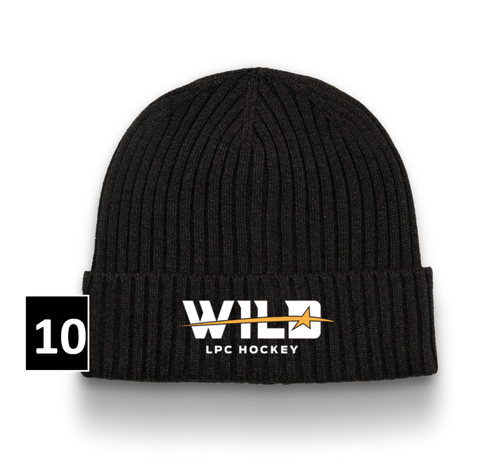 WILD RIBBED TOQUE - BLACK