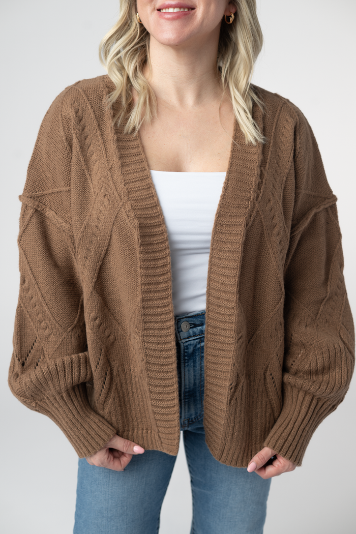 Willow Cardigan - Mocha by Michelle Mae