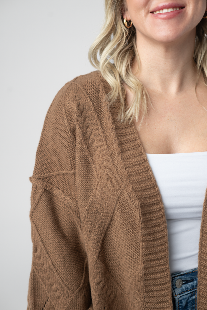Willow Cardigan - Mocha by Michelle Mae