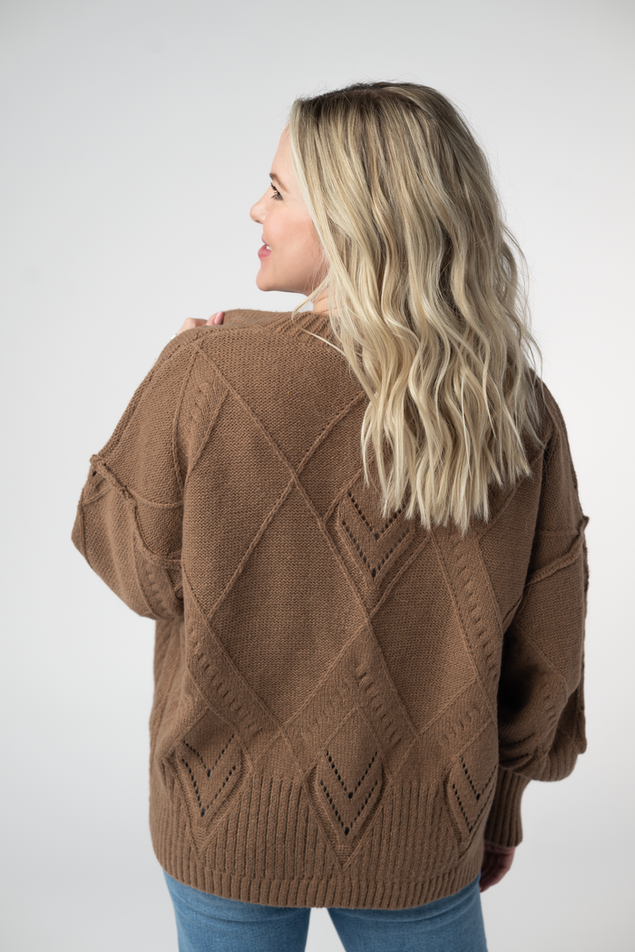 Willow Cardigan - Mocha by Michelle Mae