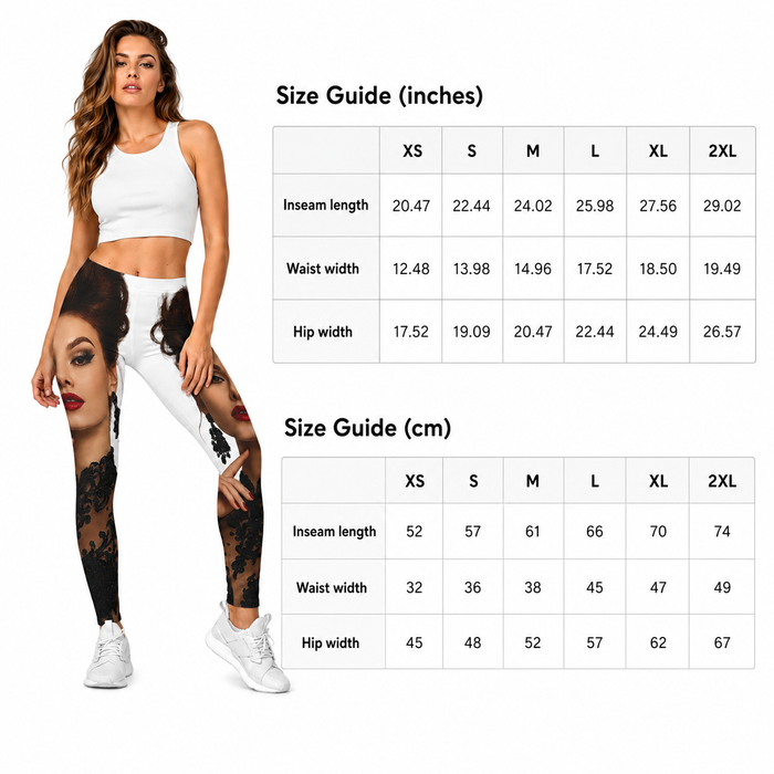 Soft stretch leggings for casual tops and sneakers