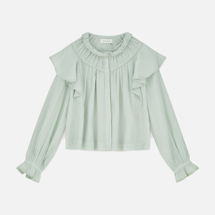 Women's Cotton Clea Shirt - Light Aqua