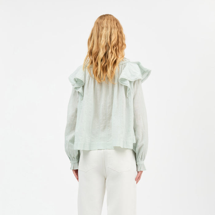 Women's Cotton Clea Shirt - Light Aqua