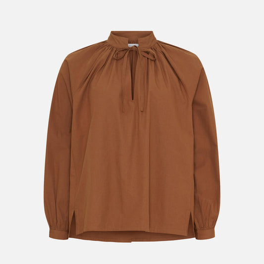 Women's Cotton Irissa Blouse - Cambridge Brown