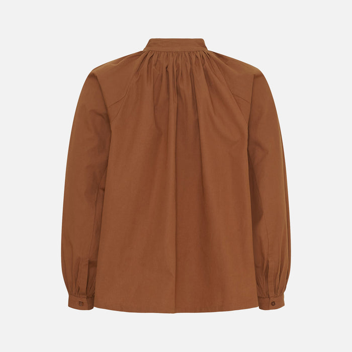 Women's Cotton Irissa Blouse - Cambridge Brown