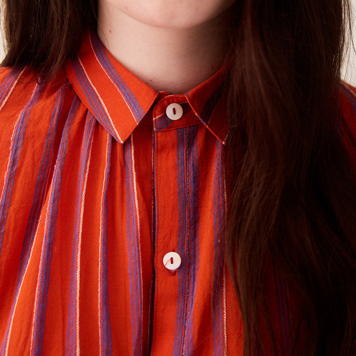 Women's Cotton/Linen Lotta Shirt - Red Stripe
