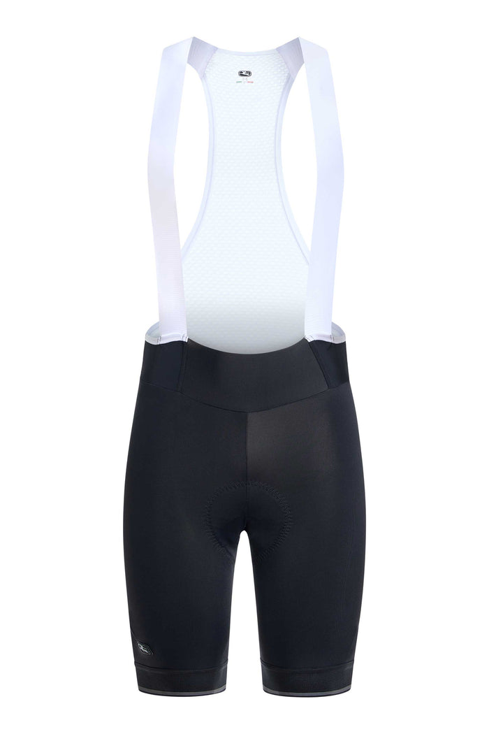 Women's EU Sport Bib Shorts by Giordana Cycling, BLACK, Made in Italy