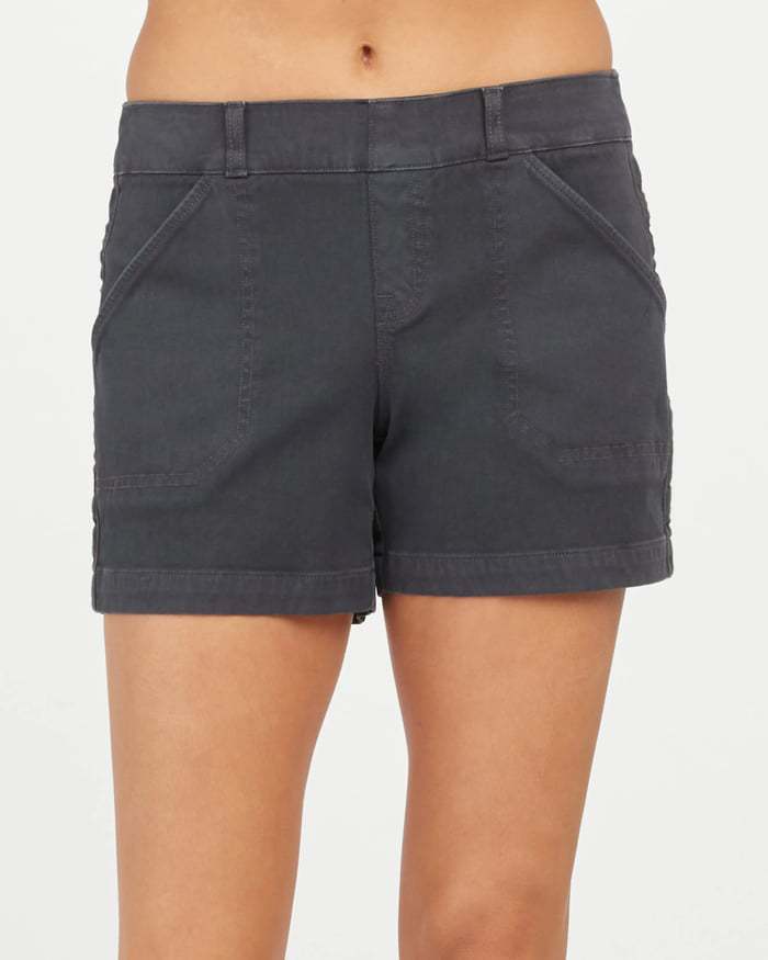 Women’s High-Waist Cotton-Linen Shorts – Stretch