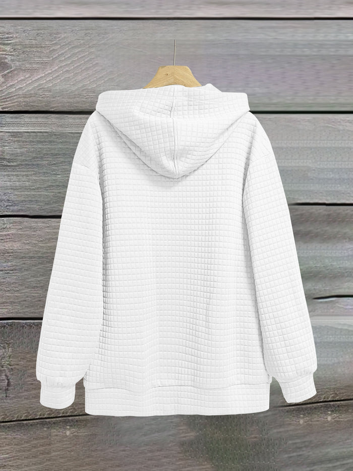 Women’s Letter Zipper Hoodie – Lightweight Streetwear