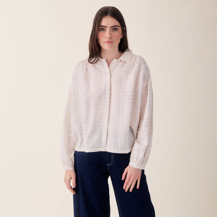 Women's Linen Binni Shirt - White Base