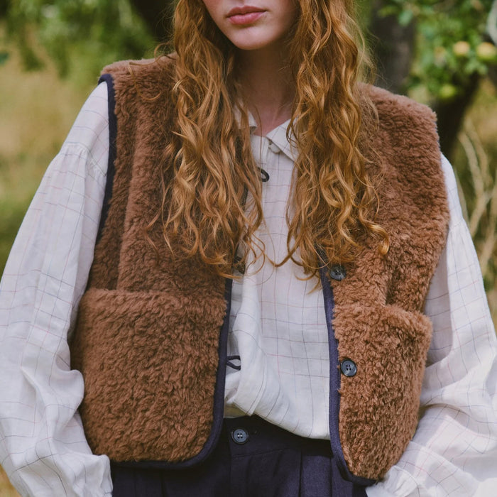 Women's Linen Binni Shirt - White Base