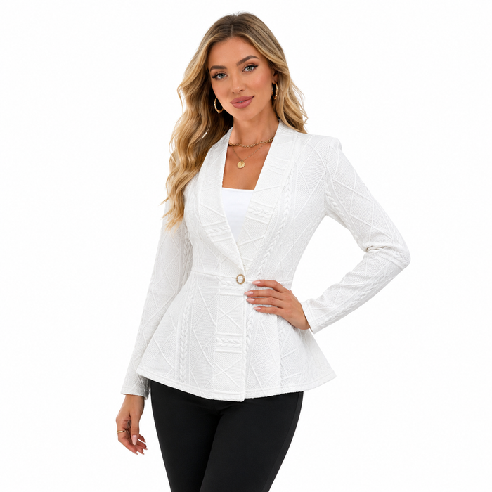 Women's Slim Fit Jacket - Long Sleeve Modern Silhouette