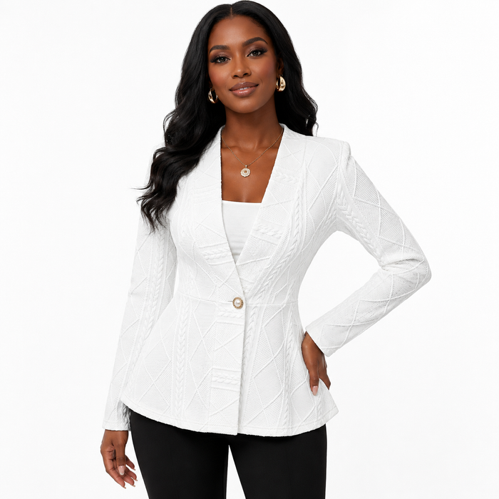 Women's Slim Fit Jacket - Long Sleeve Modern Silhouette