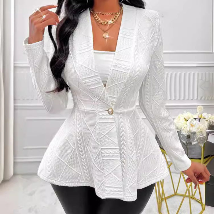 Women's Slim Fit Jacket - Long Sleeve Modern Silhouette
