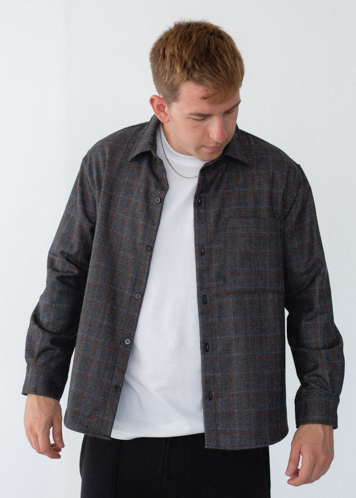 Wool Relaxed Button Down