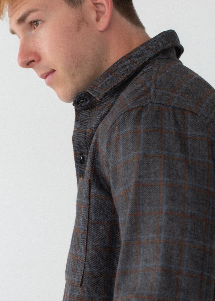 Wool Relaxed Button Down