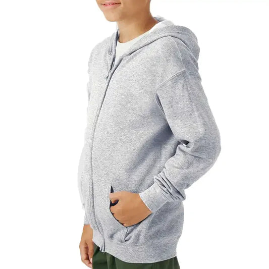 Youth Grey Zip up Hoody