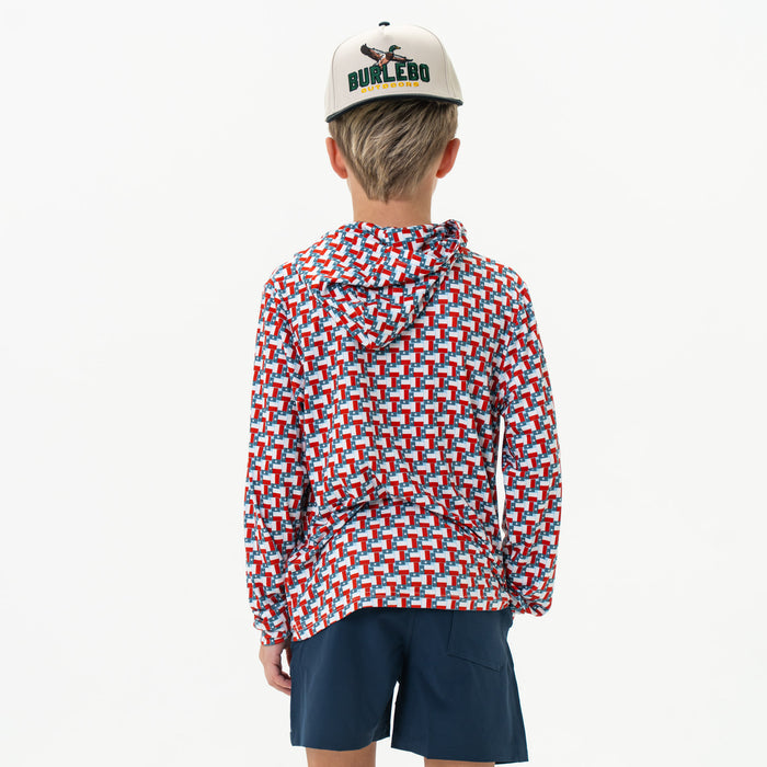 Youth Performance Hoodie - Texas Flag