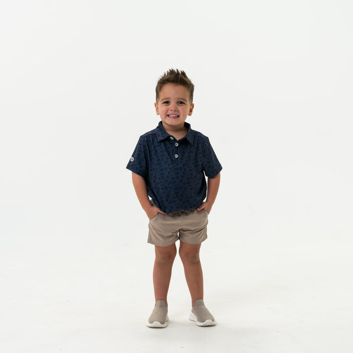 Youth Performance Polo - Stars and Stripes Navy
