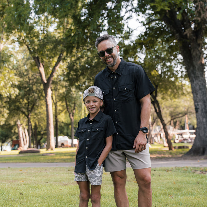 Youth Performance Western Shirt - Black