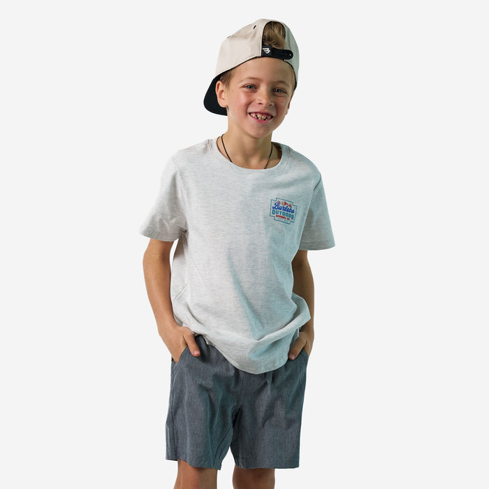Youth Short Sleeve Tee - Mountain Range - Ash Grey