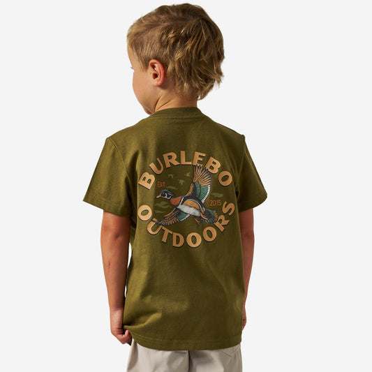 Youth Short Sleeve Tee - Wood Duck - Hunter Green