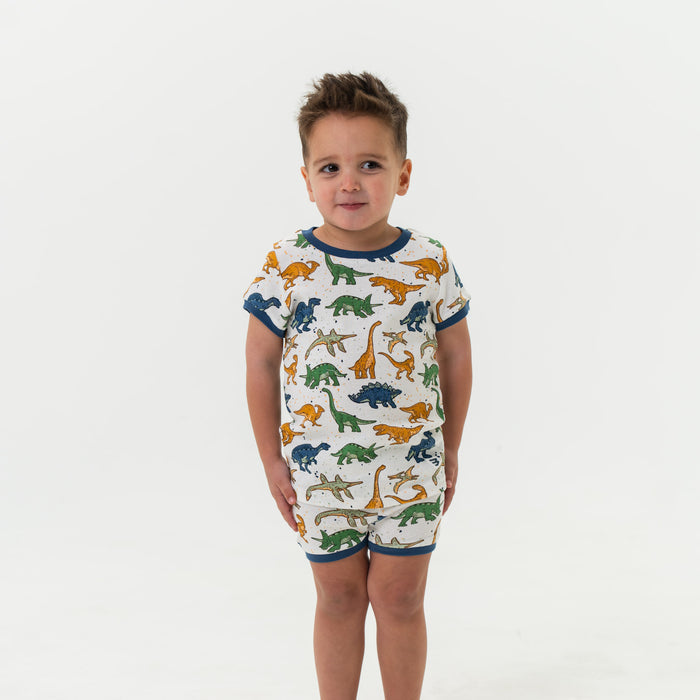 Youth Sleep Short Set- Jumbo Dino-Mite